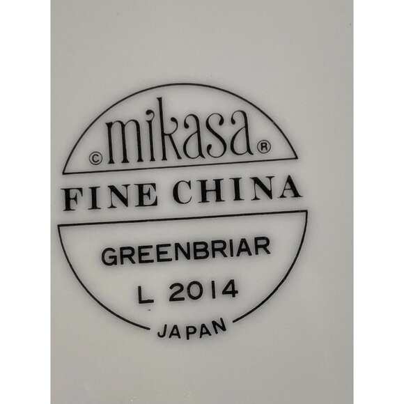 Mikasa Fine China Greenbriar L201410.5"Dinner Plate Floral Pattern Gold Trim Jap - Picture 3 of 9